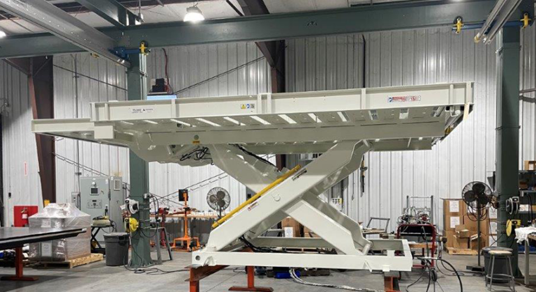Specialized Air Cargo Lift with Powered Bridge - Autoquip
